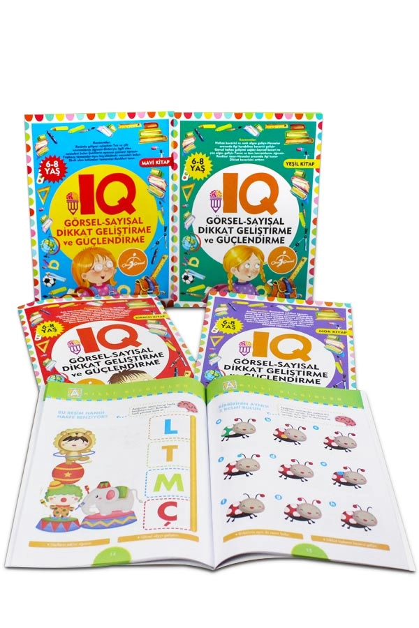 IQ Dikkat Geliştirme ve Güçlendirme Seti 6+ Yaş - 5 Kitap